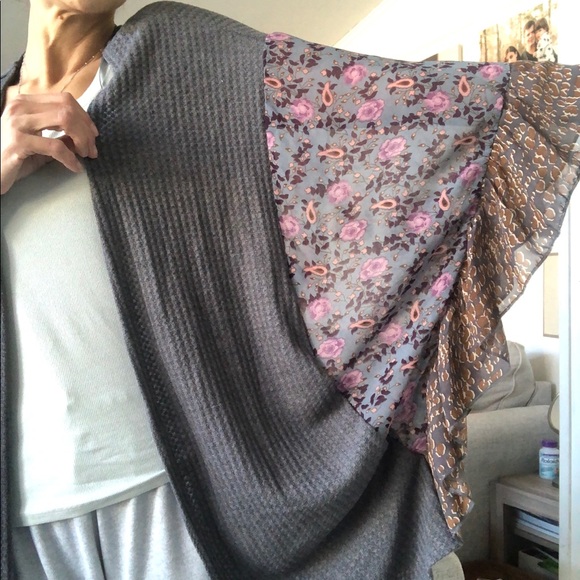 UMGEE Women's Waffle Knit Open Front Cardigan kimono - Picture 5 of 9